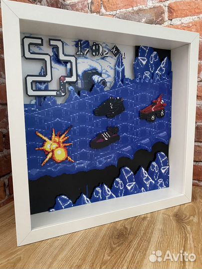 Пиксельная диорама Rock’n’Roll Racing