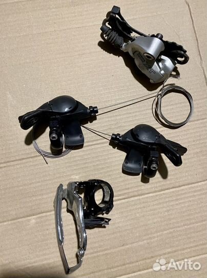 Манетки Shimano Deore 3*9 и переключатель XT