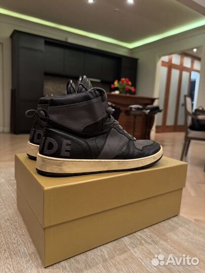 Кроссовки rhude Black & Grey Rhecess Hi Sneakers