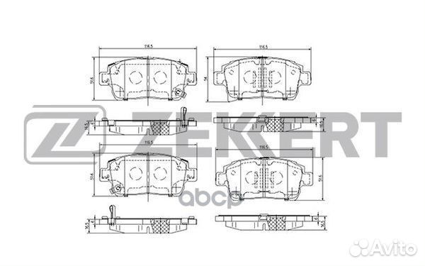 Колодки торм. диск. передн. Toyota Celica (T230