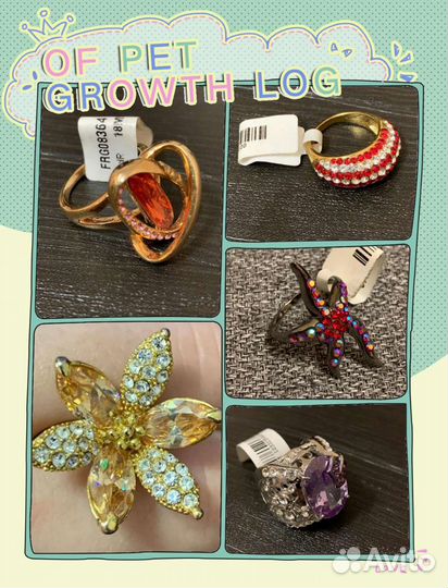 Кольцо из ювелирного сплава -5