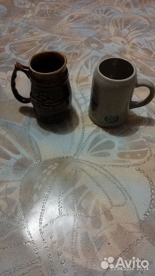 Пивная керамическая кружка