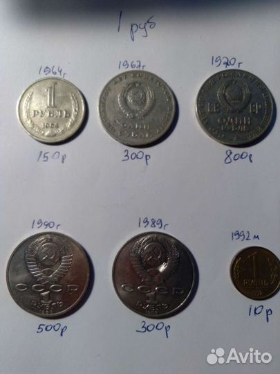 1 рубль СССР