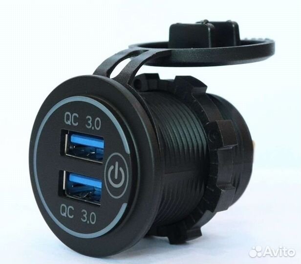 USB розетка врезная прикуриватель зарядка
