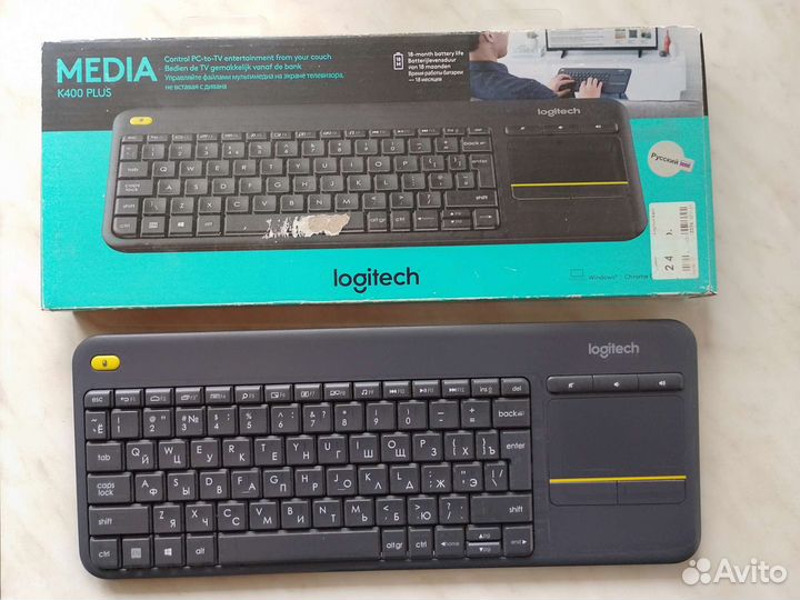 Клавиатура logitech k400 plus