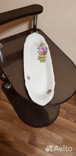 Блюдо овальное Коростеньский фарфор1997г