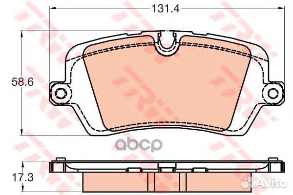 Колодки торм. LR065492 GDB2029 TRW