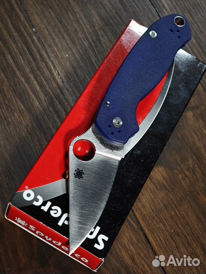Spyderco Para 3, S110V, Blue G10 C223gpdbl, Оригин