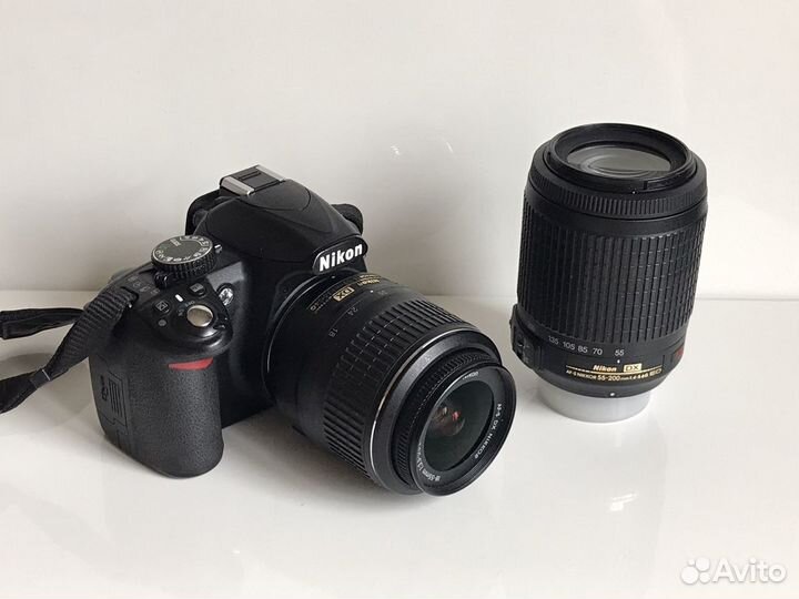 Nikon d3100 double kit 18-55mm + 55-200mm