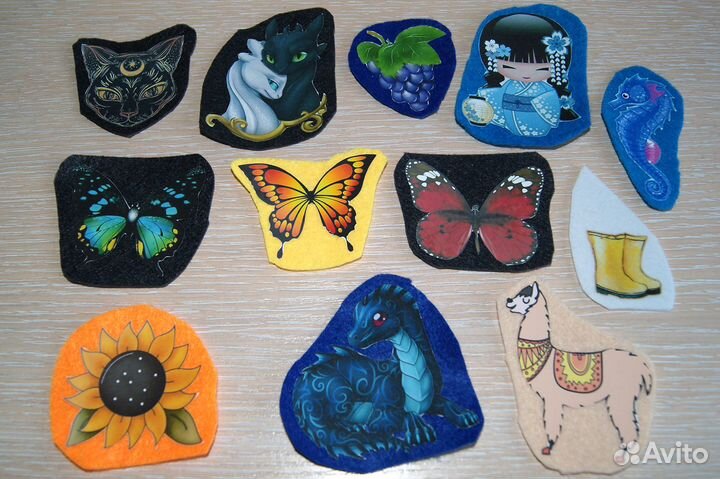 Шаблоны для брошей или вышивки на фетре