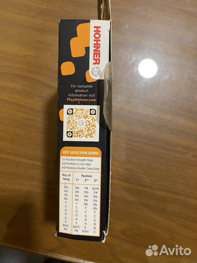 Коробка от губной гармошки Hohner, без гармошки