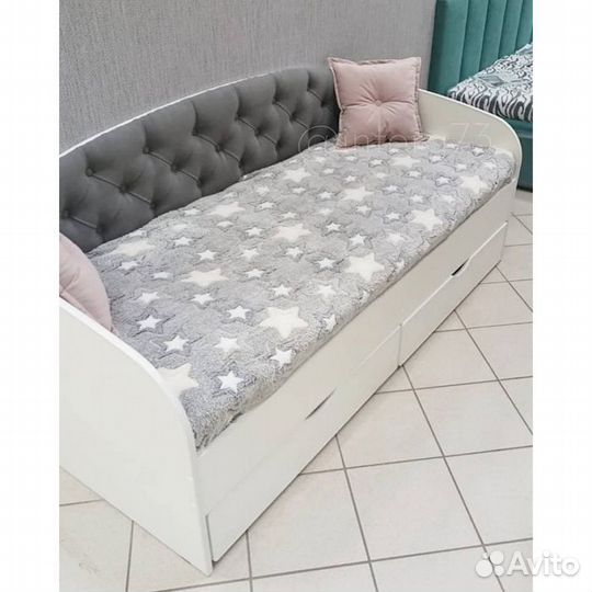 Кровать мягк спинка лдсп для малыша разные цвета