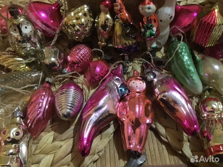 Советские елочные украшения