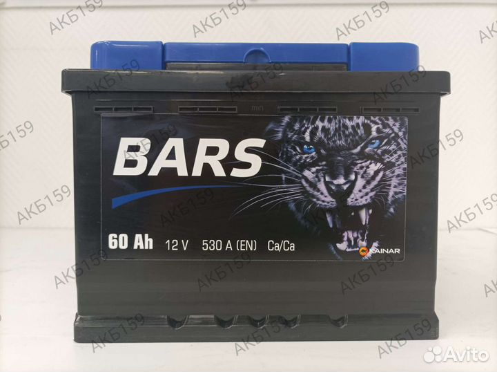 Аккумулятор. Bars Silver 6ст-60Ач.Магазин.Гарантия