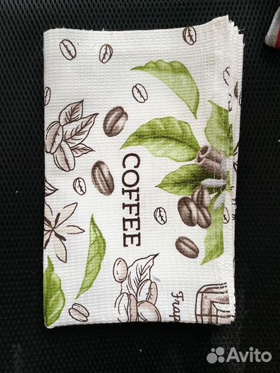 Кухонные вафельные полотенца новогодние новые