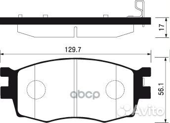 Колодки передние Kia/Sangsin/ SP1186 Sangsin brake