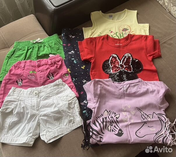 Вещи пакетом на девочку рост 116-122