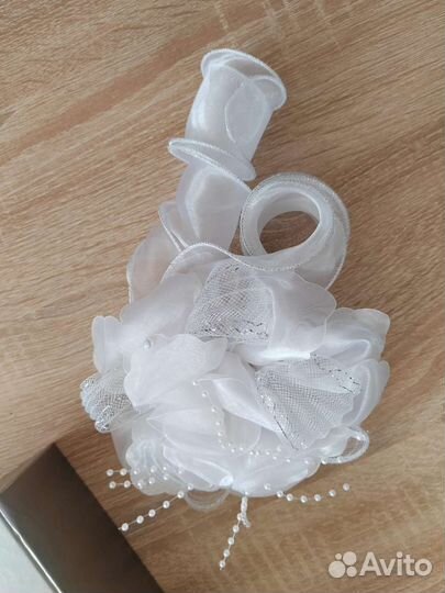 Банты для волос белые