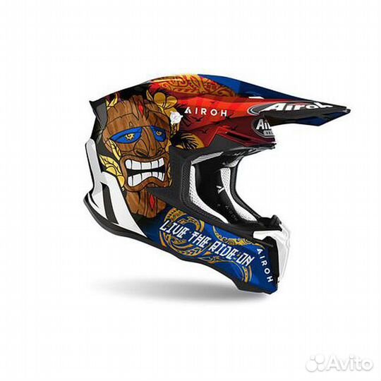 Кроссовый шлем Airoh Twist 2.0 Tiki Gloss L