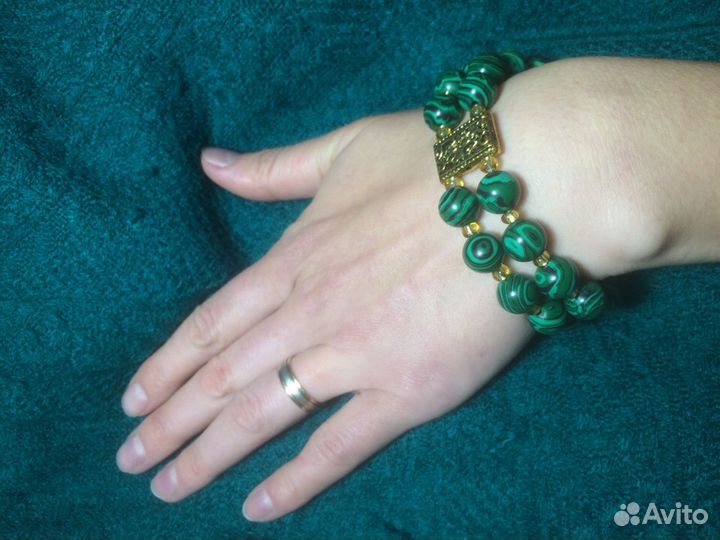 Браслет СССР: малахит