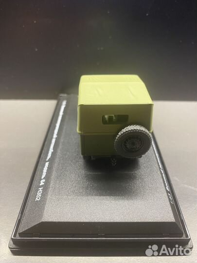 Модель автомобиля газ 64 военный 1:43