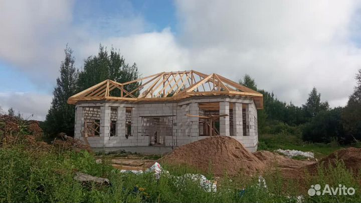 Строительство домов бань ремонт:крыши утепление