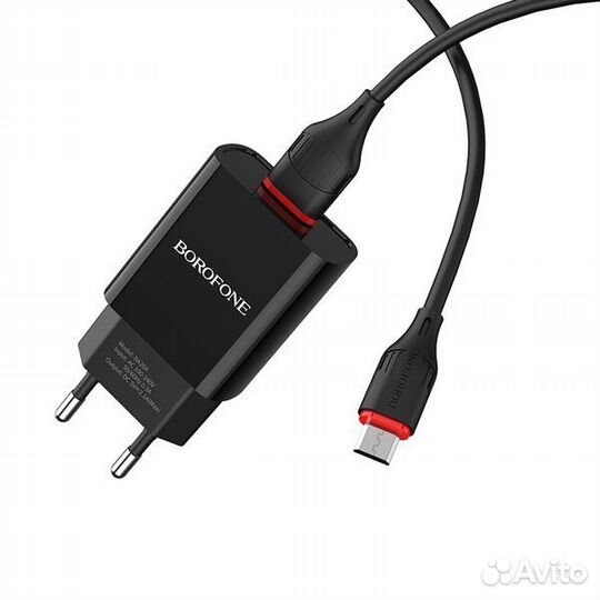 Зарядное устройство 2.1A + кабель microusb