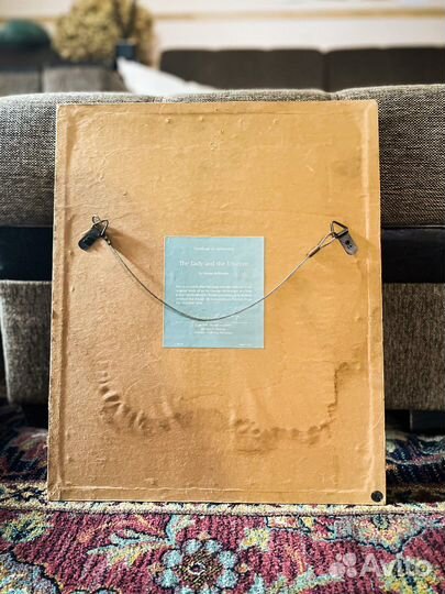 Franklin Mint фарфоровая картина Леди и Единорог