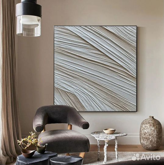 Объёмная картина маслом абстракция