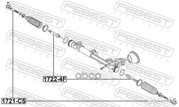 Тяга рулевая 1722-4F 1722-4F Febest
