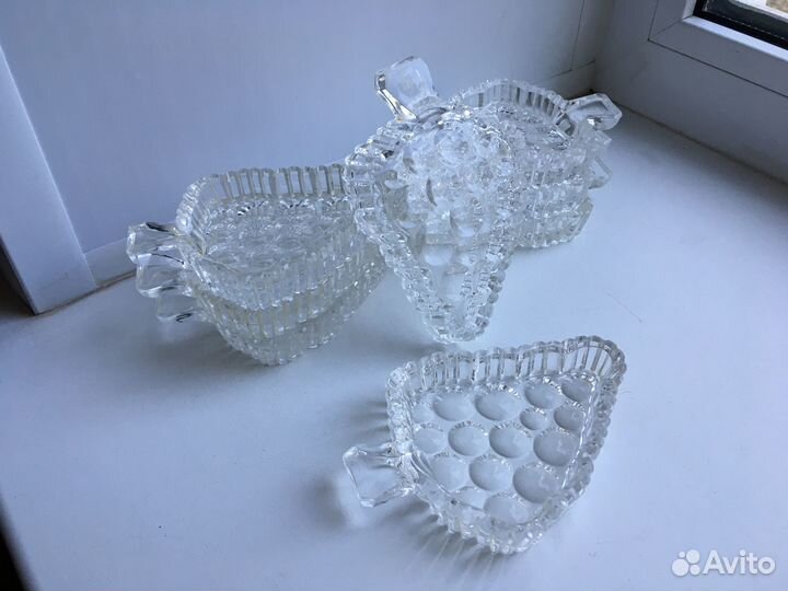 Хрустальные розетки для варенья СССР