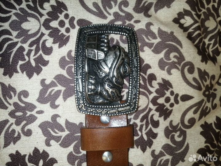 Ремень кожаный, ручная работа