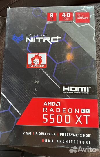 Saphire nitro rx5500xt 8gb