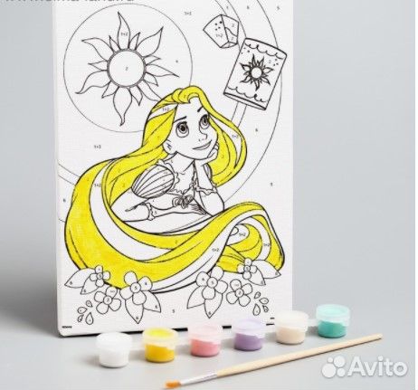 Картина по номерам Рапунцель 21 х 15 см