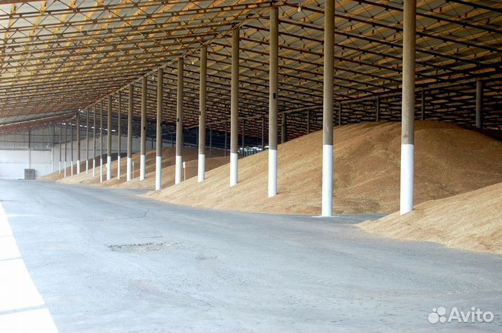 Навес под хранения зерна. Зернохранилище