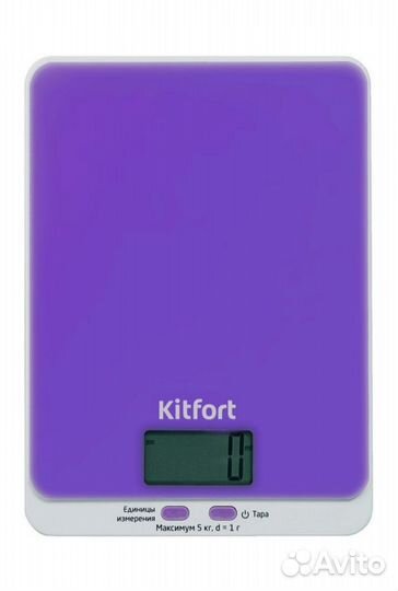 Весы кухонные KitFort кт-803-6, фиолетовый