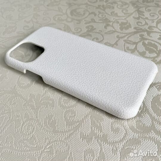 Чехол на iPhone 11 pro кожаный белый