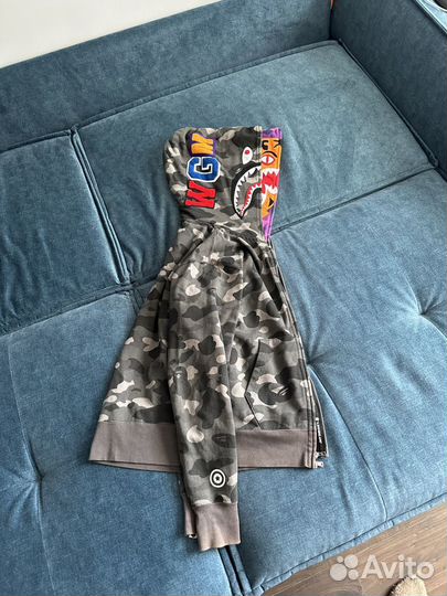 Bape Shark Dooble Hoodie Camo Tiger (Size L)