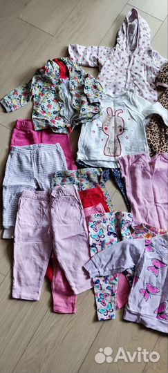 Вещи пакетом на девочку 68-80