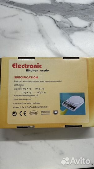 Весы кухонные электронные новые