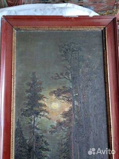 Старинная картина простенок