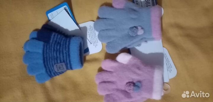 Перчатки, рукавички детские,раз1,новые