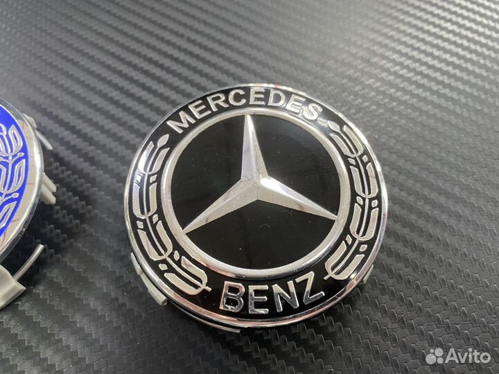 Заглушки в диски 75 мм 4 штуки Mercedes-Benz