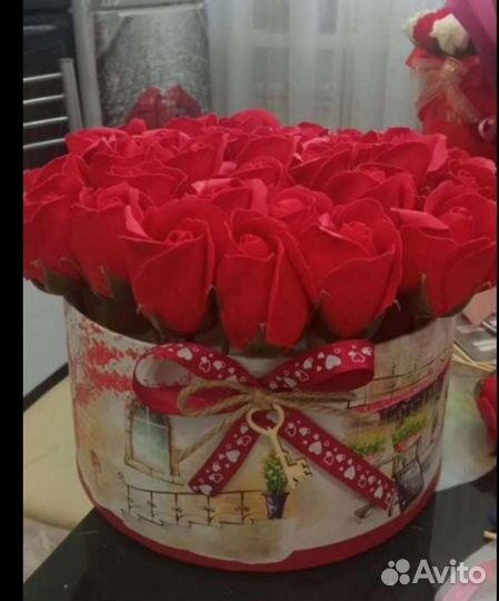 Букет из мыльных роз