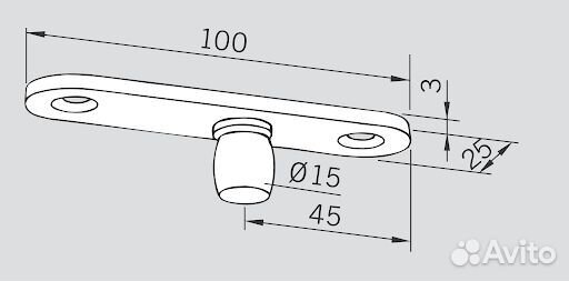 Комплект фурнитуры для распашной двери, Dorma