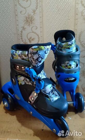 Роликовые коньки детские раздвижные