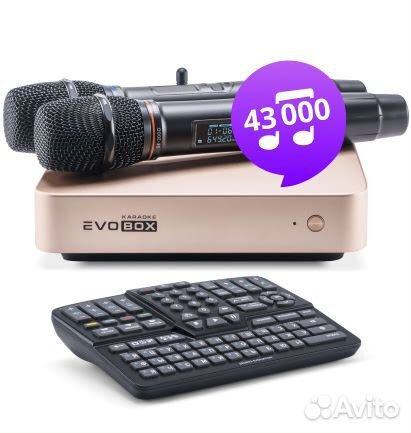 Комплект- караоке с микрофоном на базе evobox plus