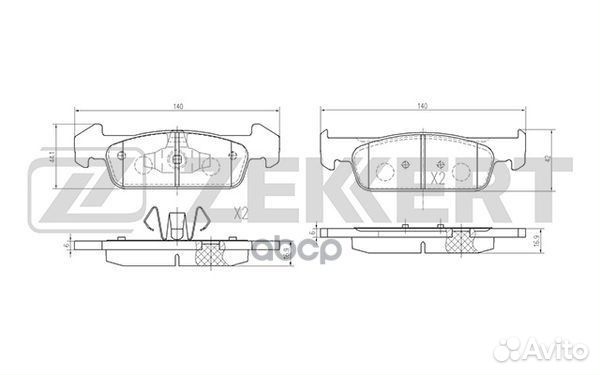 Колодки торм. диск. передн. Dacia Logan II 12