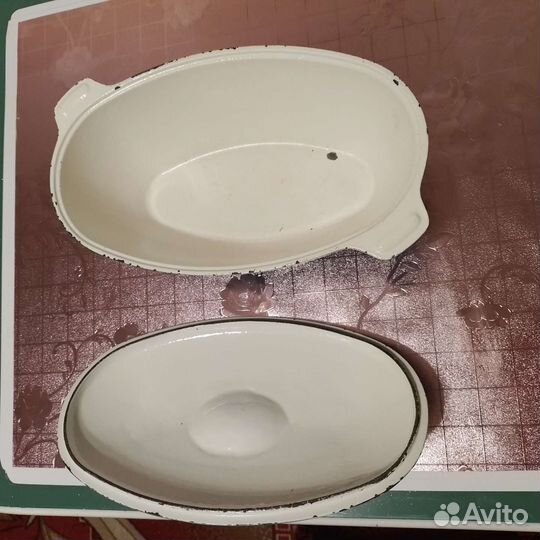 Казан чугунный, советская утятница