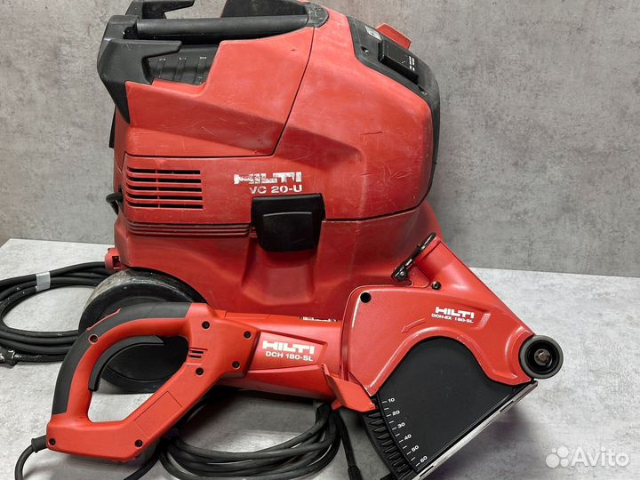Пвоесос Hilti VC 20 с штроборезом Hilti DCH 180 SL